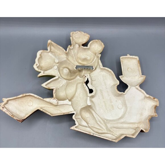 Vtg Homco 3D Wall Decor Flowers Book Candle & Violin - Picture 3 of 5